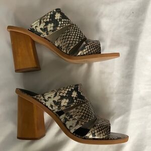 Treasure & Bond Natural Snake Faux Leather Sandals